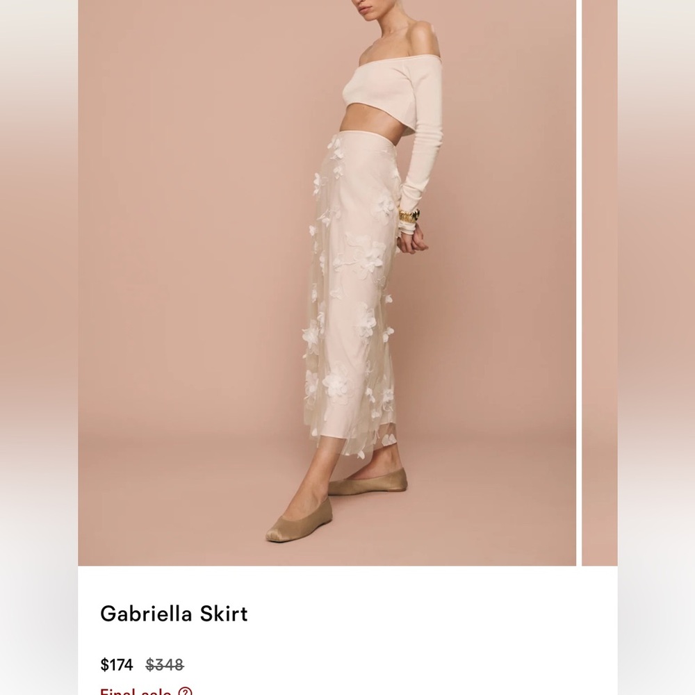 Reformation Gabriella Skirt